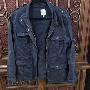 Kensie Dark Blue Military Field Jacket